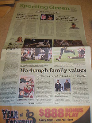 February 2013 SF Chronicle Super Bowl XLVII Preview Baltimore Ravens 49ers