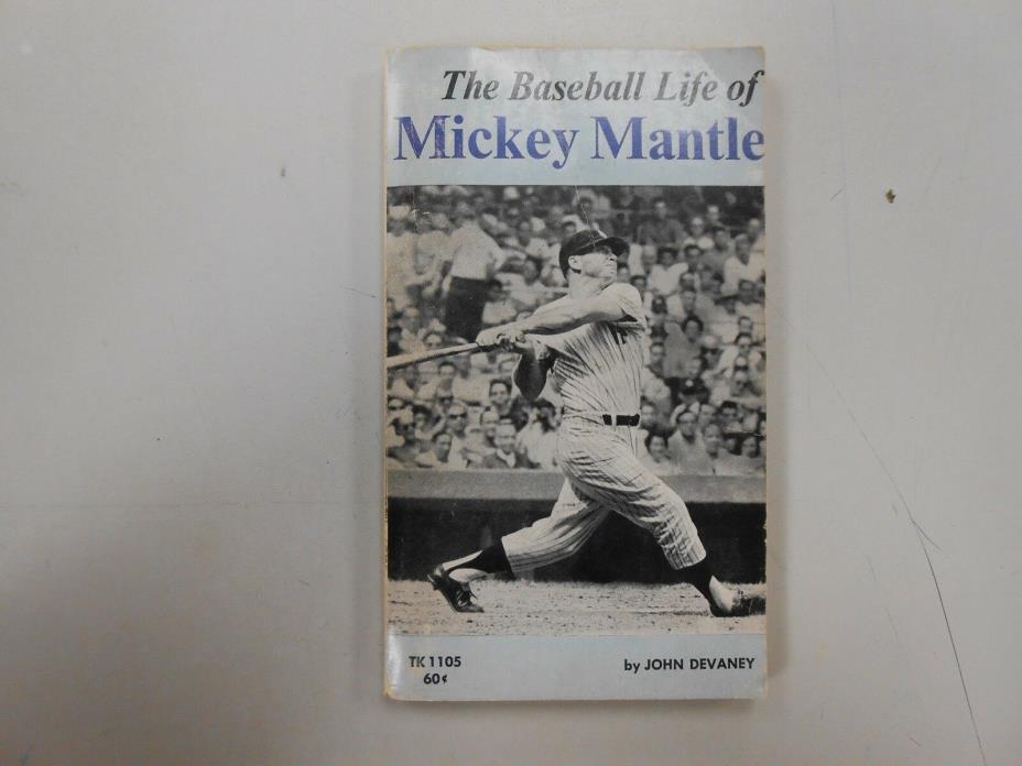 The Baseball Life of Mickey Mantle by John Devaney (1969, Scholastic) 1ST PRINT!