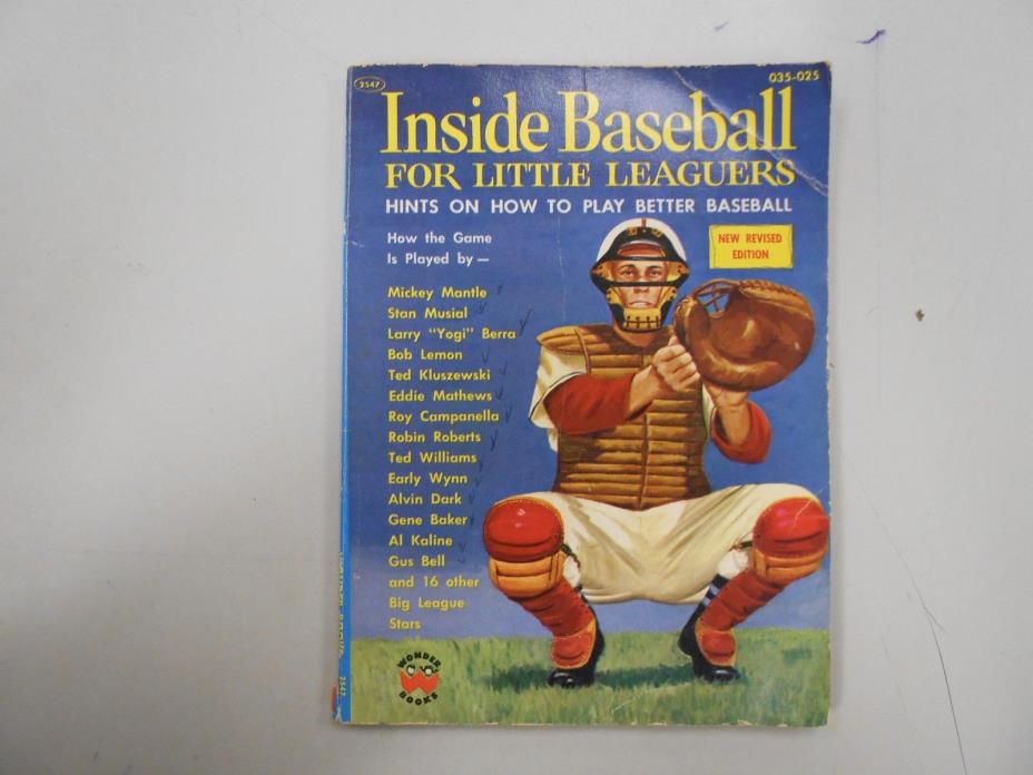 Inside Baseball for Little Leaguers! (1957, Wonder Books)! CHECK IT OUT!