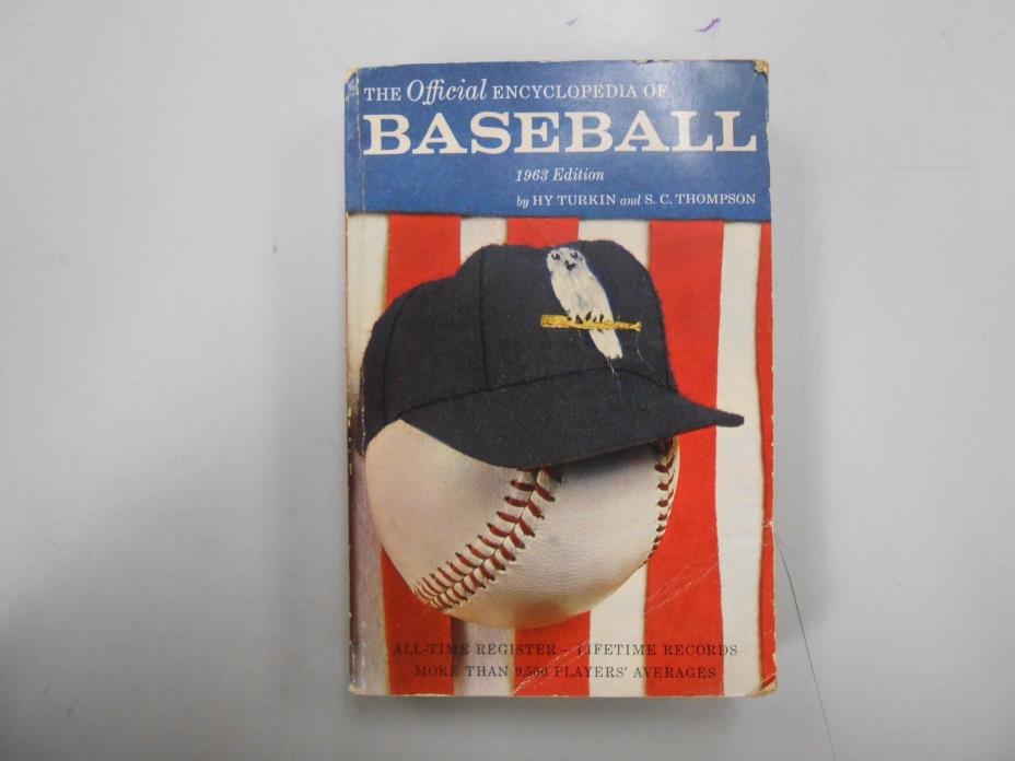 The Official Encyclopedia of Baseball 1963 Edition by Hy Turkin! (Barnes)! LOOK!