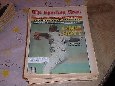 April 22, 1985 The Sporting News Newspaper-San Diego Padres LaMarr Hoyt
