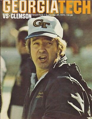 1975 Clemson vs Georgia Tech Football Program