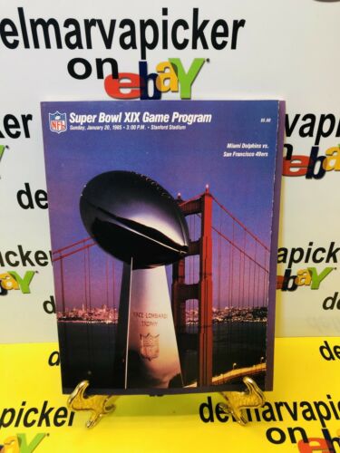 1984-85 NFL SUPER BOWL XIX PROGRAM - MIAMI DOLPHINS vS SAN FRANCISCO 49ERS New