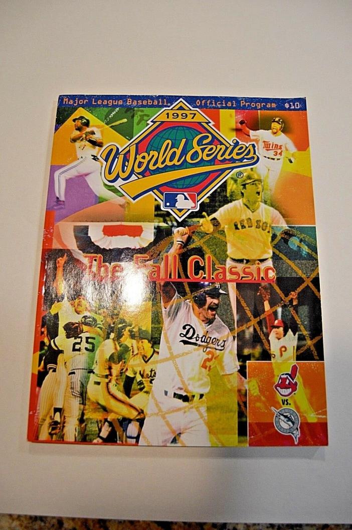 1997 Official Major League Baseball World Series Program Paperback