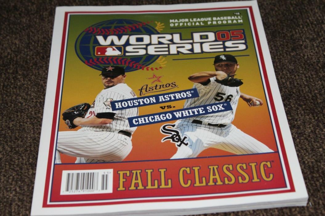 2005 Official Major League Baseball World Series Program  Astros White Sox