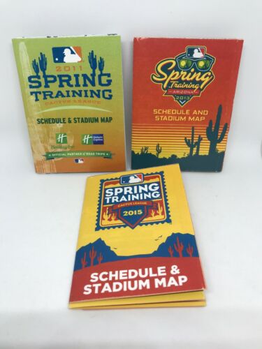 Lot Of 3 Cactus League Spring training Pocket Schedules