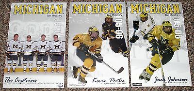 2005-06 Michigan Hockey Program / Poster LOT + (2) from 2006-07 14 dif