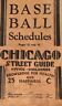 VINTAGE 1931 Chicago Cubs and White Sox Schedule And More!