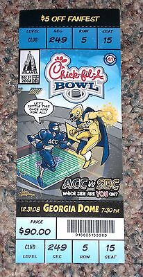 2008 Chick-Fil-A Football Full Ticket LSU v Georgia Tech - Peach Bowl