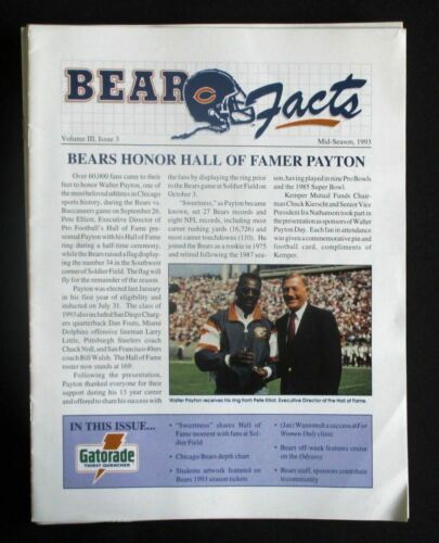 Chicago Bears Facts Magazines Lot of 9 Season Ticket Exclusive NFL Football