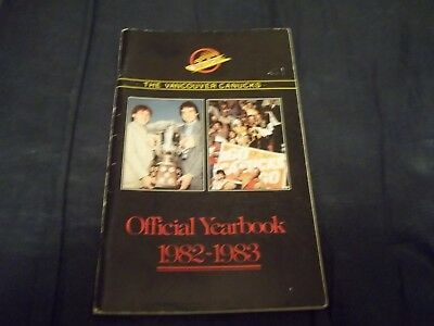 1982-83 Vancouver Canucks Yearbook UNMARKED
