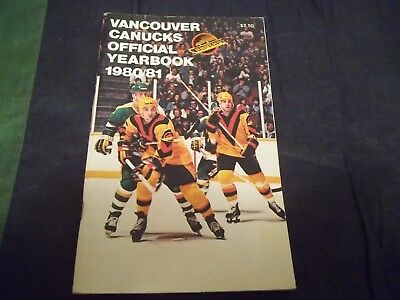 1980-81 Vancouver Canucks Yearbook UNMARKED
