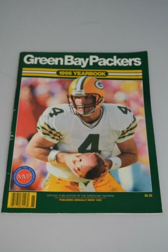 Vintage 1996 Green Bay Packers Yearbook Football Program NFL Favre White Brooks