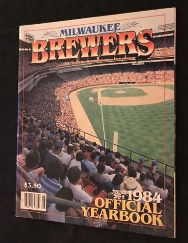 Old Vintage 1984 Official Yearbook Milwaukee Brewers Magazine Booklet Baseball