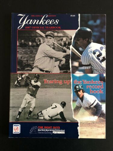 New York Yankee Official 1987 Yearbook