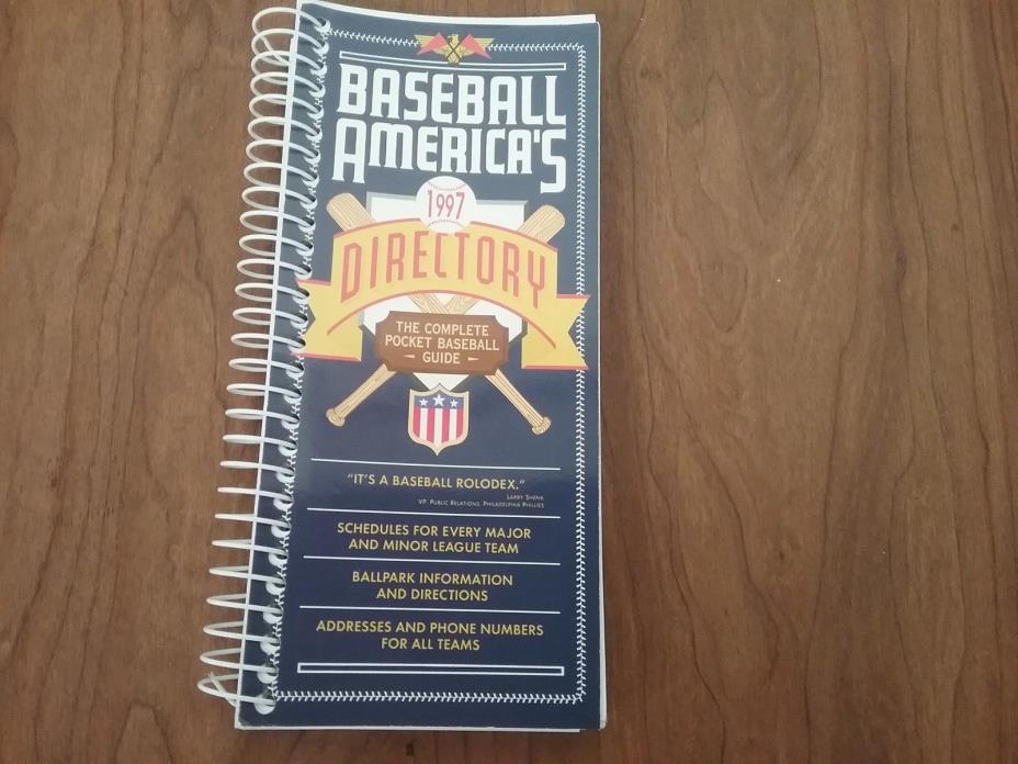 Baseball America's 1997 Directory Schedules Pocket Guide Major & Minor Leagues