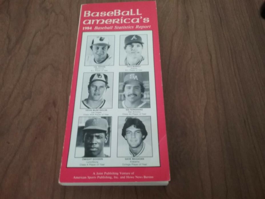Baseball America's 1984 Statistics Report Major & Minor Leagues