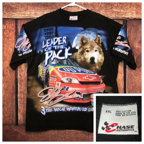 Vintage Jeff Gordon NASCAR 1998 Winston Cup Leader Of The Pack Tee Shirt Sz XXL