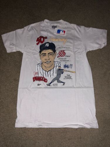 Vintage 1991 Joe Dimaggio New York Yankees 56 Game Hit Streak Salem Shirt M
