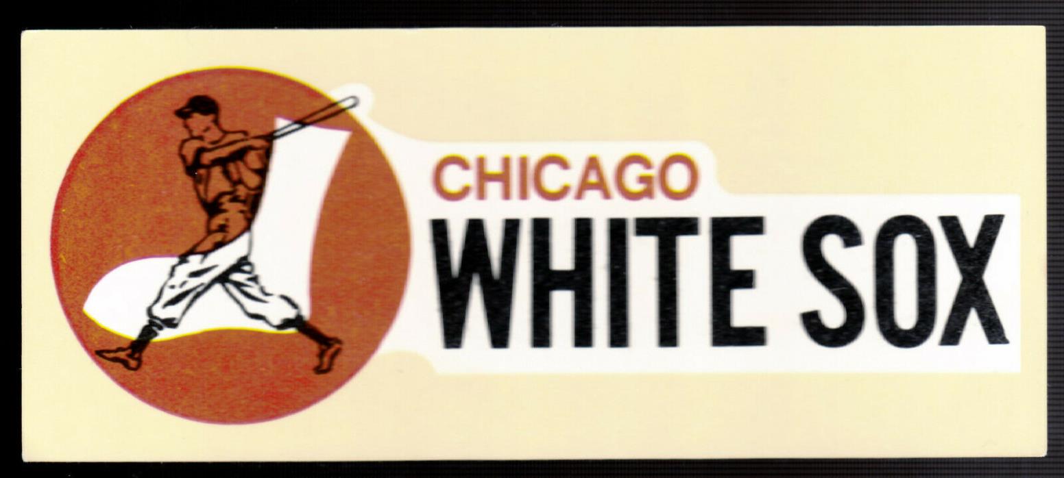 two old vintage Chicago White Sox decals stickers