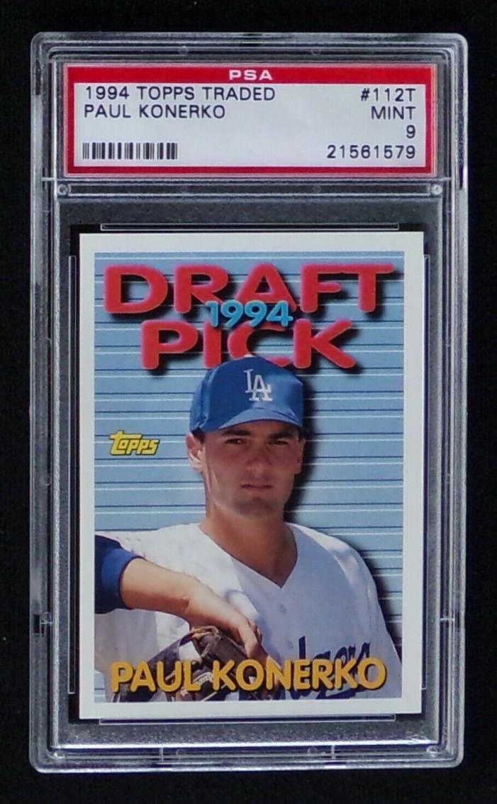 1994 TOPPS TRADED  #112T  PAUL KONERKO  ROOKIE CARD  PSA 9  