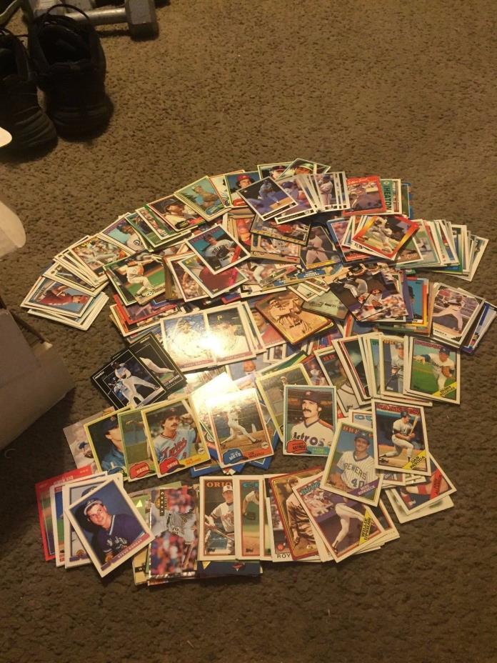 Awesome Large lot set Baseball trading cards 80's & 90's mixed 500 cards Lot#5