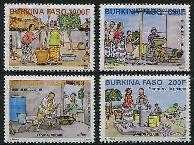 HERRICKSTAMP BURKINA FASO Sc.# 1354-57 Village Life 2012 NH