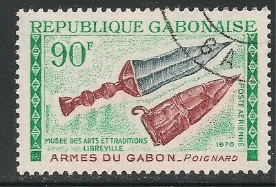 Gabon #C99 (AP45) VF USED - 1970 90fr Dagger and Sheath / Gabonese Weapons