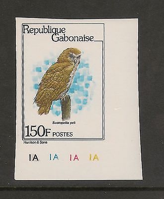 Gabon #452 VF MNH Imperforated - 1980 150fr Scotopelia Peli - Bird