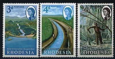 RHODESIA  Sc203~5 Set, 1965  Dam & Irrigation, MNH-LH (3d), VF $4