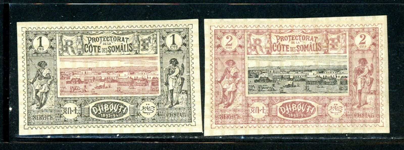 Somali Coast Scott # 6, 7 - MH - CV=$7.00