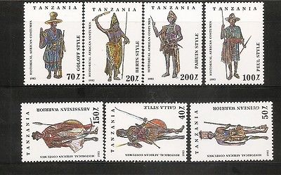 Tanzania SC # 1193-1199 Historical African Customs.  MNH