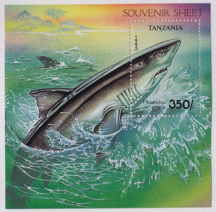 TANZANIA MNH Scott # 1143 Sharks 1993 Sheet (1 Sheet) (5)