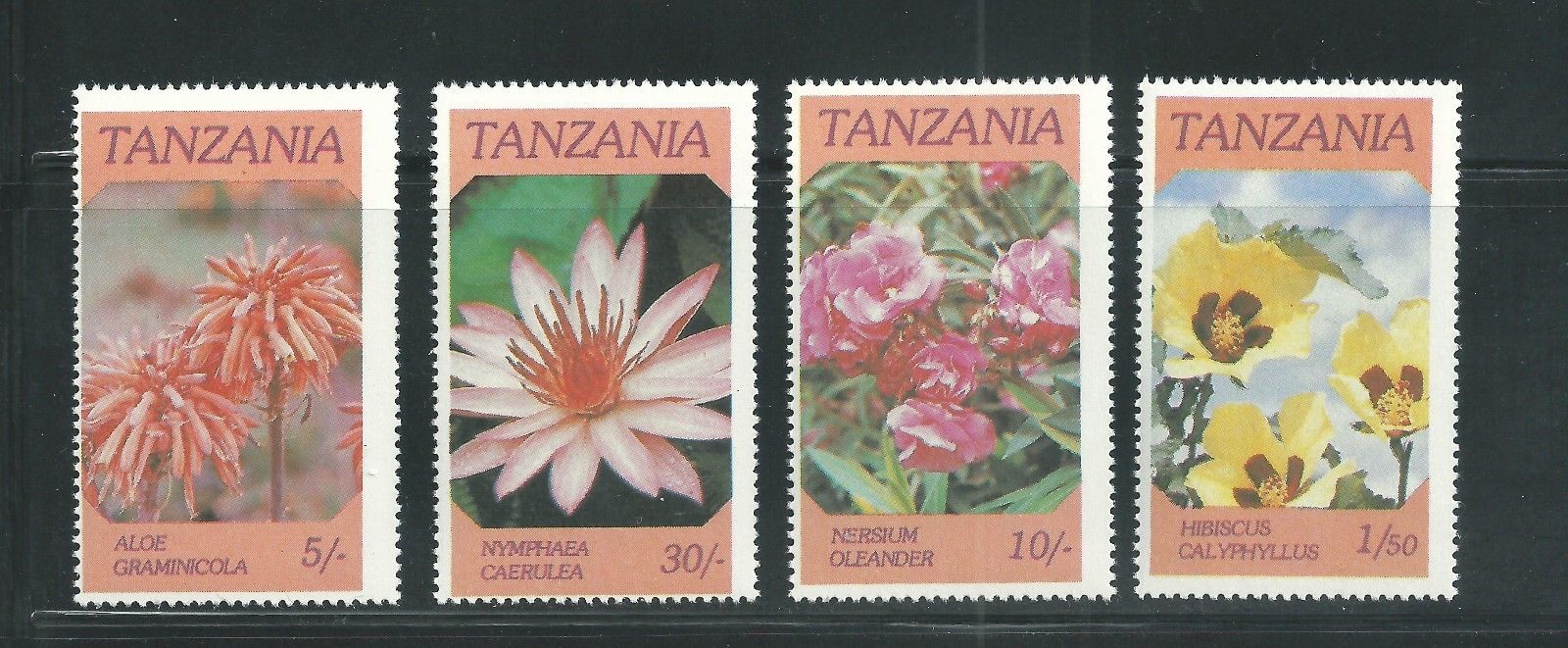 Tanzania Scott # 315-318 MNH Flowers