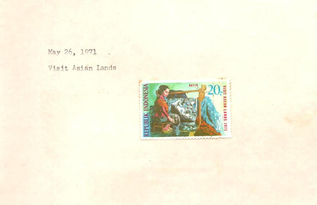 stamps INDONESIA A141 797 Batik Worker “Visit Asian lands” MINT MNH