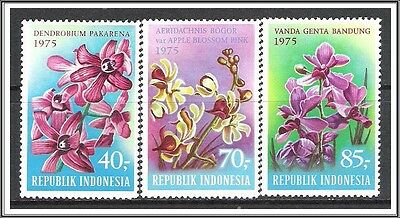 Indonesia #944-946 Orchids Flowers MNH