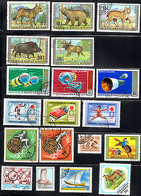 stamp MONGOLIA A135(5) A146(3) A157(3) A166(2) A168 A178 A208 A210 A269 A281 SET