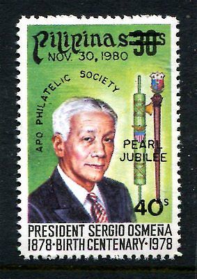 Philippines 1501,MNH. APO Philatelic Society,30th Ann.1980.President Osmena.