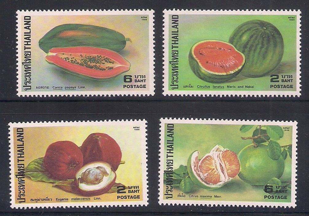 Thailand  1986  Sc #1145-48  Fruits  MNH  (3-7180)