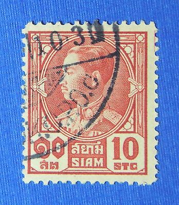 1928 THAILAND 10 SATANG SCOTT# 210 MICHEL # 202 USED                     CS24099
