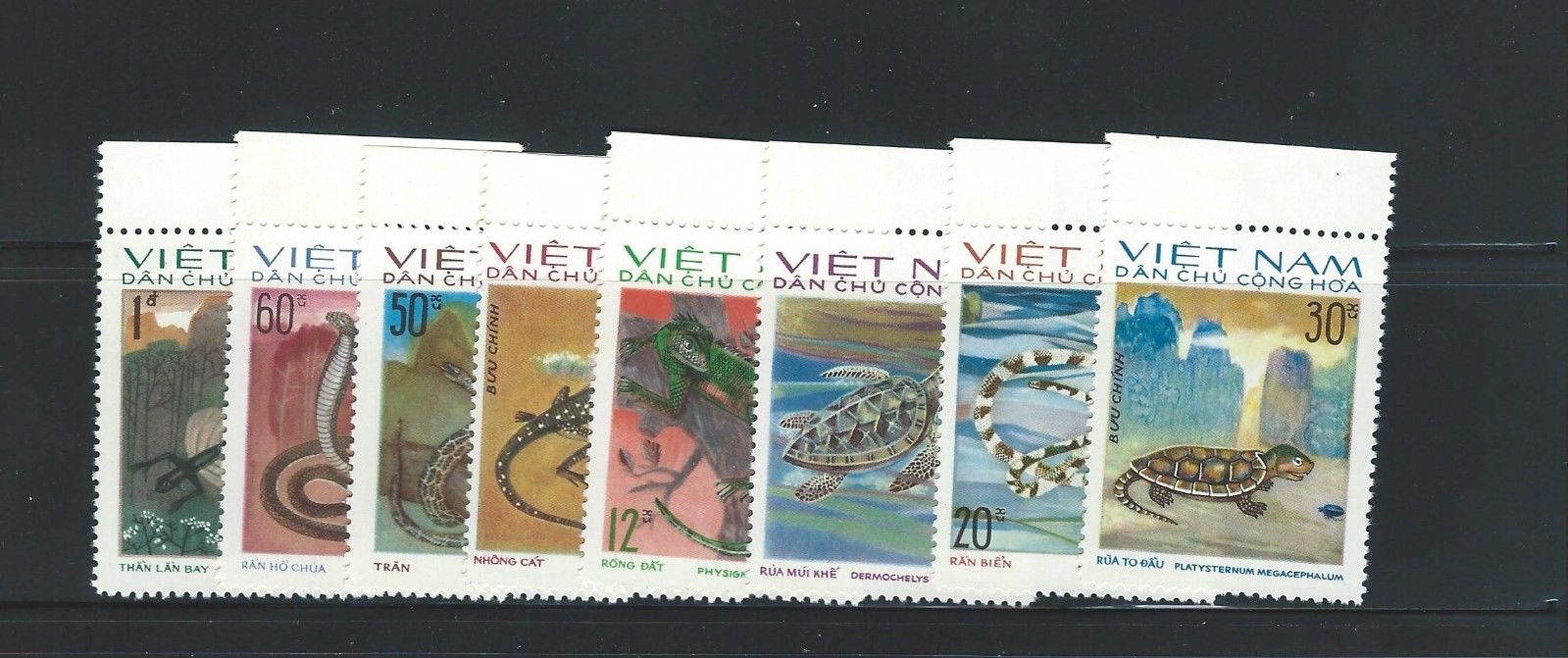 Vietnam - Scott # 790-797 (Reptiles)  MNH