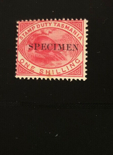 TASMANIA AR27 SG F29 Very  Nice   Mint  Very  Light  Hinged  SPECIMEN Issue YD39