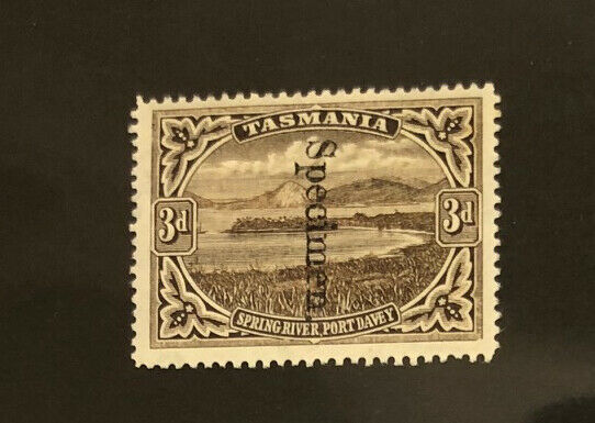 TASMANIA  90  Very  Nice   Mint  Very  Light  Hinged SPECIMEN  Issue  YD41