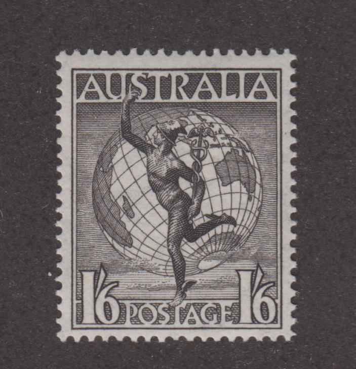Australia - 1949 1'6d Airmail. Sc. #C6, SG#223a. Mint