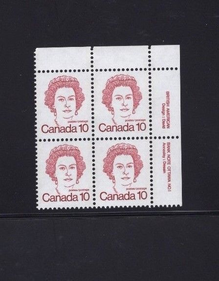 CANADA - SCOTT #593A, QUEEN ELIZABETH II, BLOCK, 10ct (MNH).