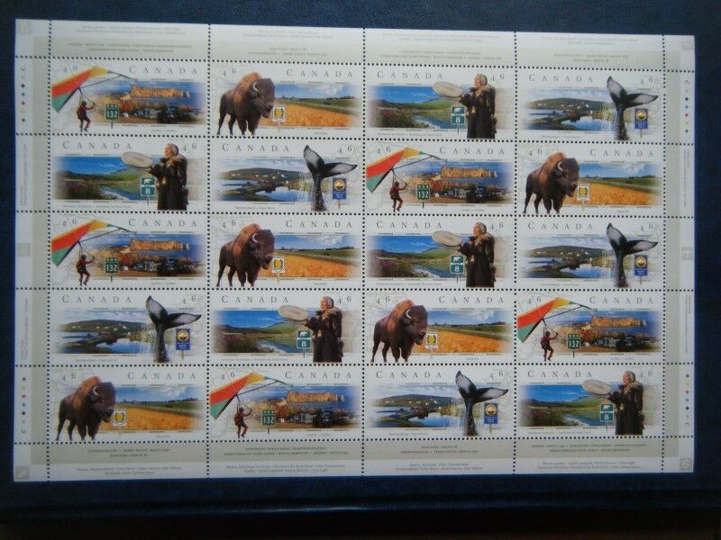 Canada#1783a MNH Pane of 20 'Scenic Highways-3'