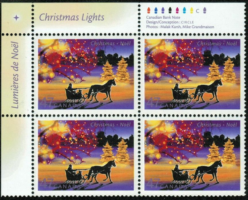 Canada Sc#1922 Christmas Lights: Sleigh Ride in Urban Landscape, UL Mint-NH