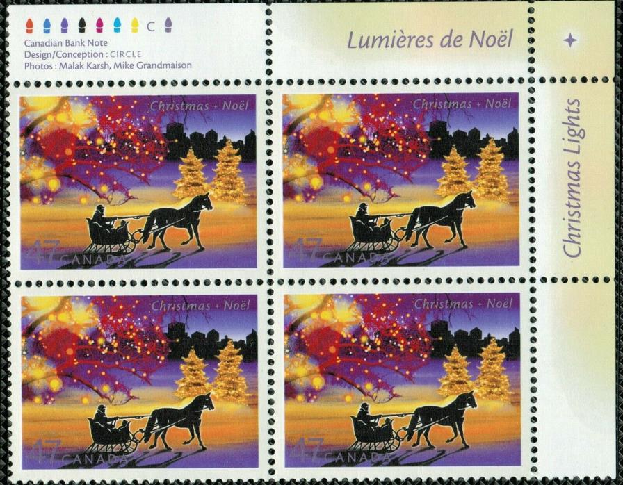 Canada Sc#1922 Christmas Lights: Sleigh Ride in Urban Landscape, UR Mint-NH