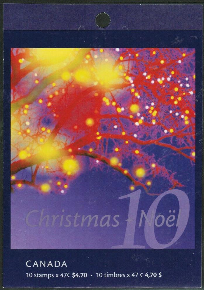 Canada Sc#1922a Christmas Lights: Sleigh Ride, Booklet Bk248a, Mint-NH