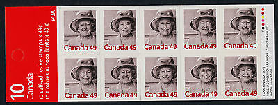 Canada 2012aiii Booklet BK281Ba MNH Queen Elizabeth II